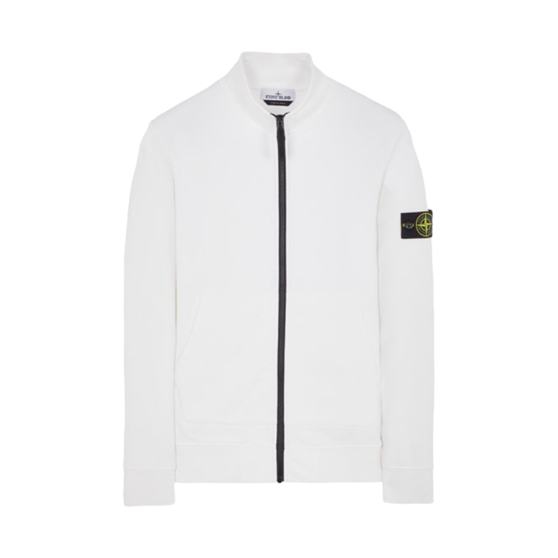 스톤 아일랜드 64351 코튼 플리스 트랙탑 화이트 - 23SS(Stone Island 64351 Cotton Fleece Track Top White - 23SS) - 1
