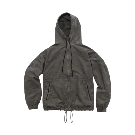 PL5PJU3304C5 Polyteru Zip Hoodie Parka Camo Beige