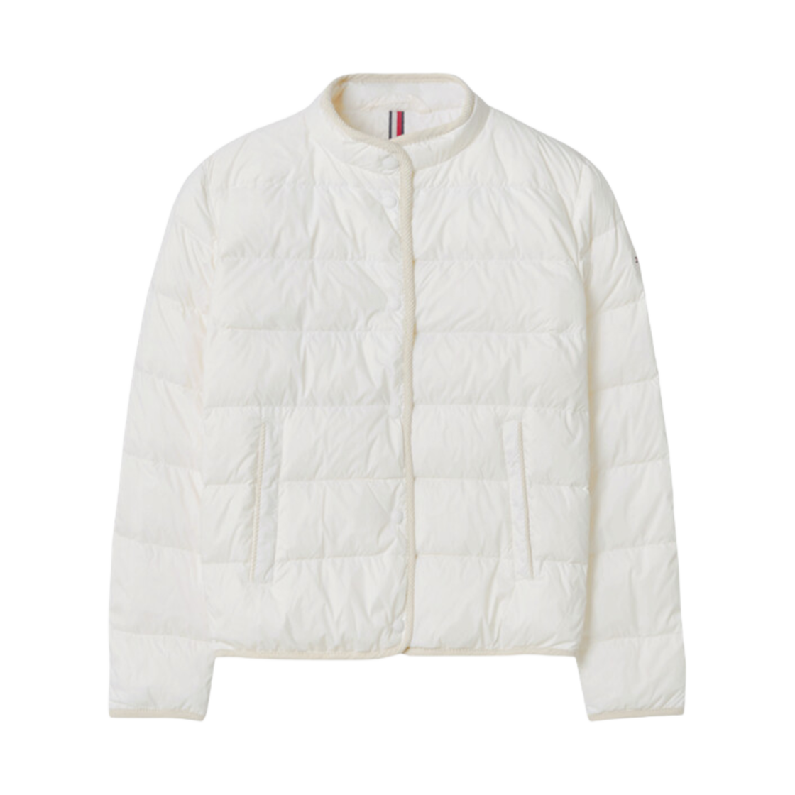 T22E7QJC050WT2YBH (W) Tommy Jeans Collarless Lightweight Down Jacket Ancient White