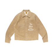 Human Made Suede Leather Jacket Beige