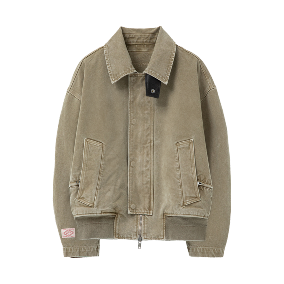 W251JP20994E Wooyoungmi Leather Tab Dyeing Jacket Beige - 25SS