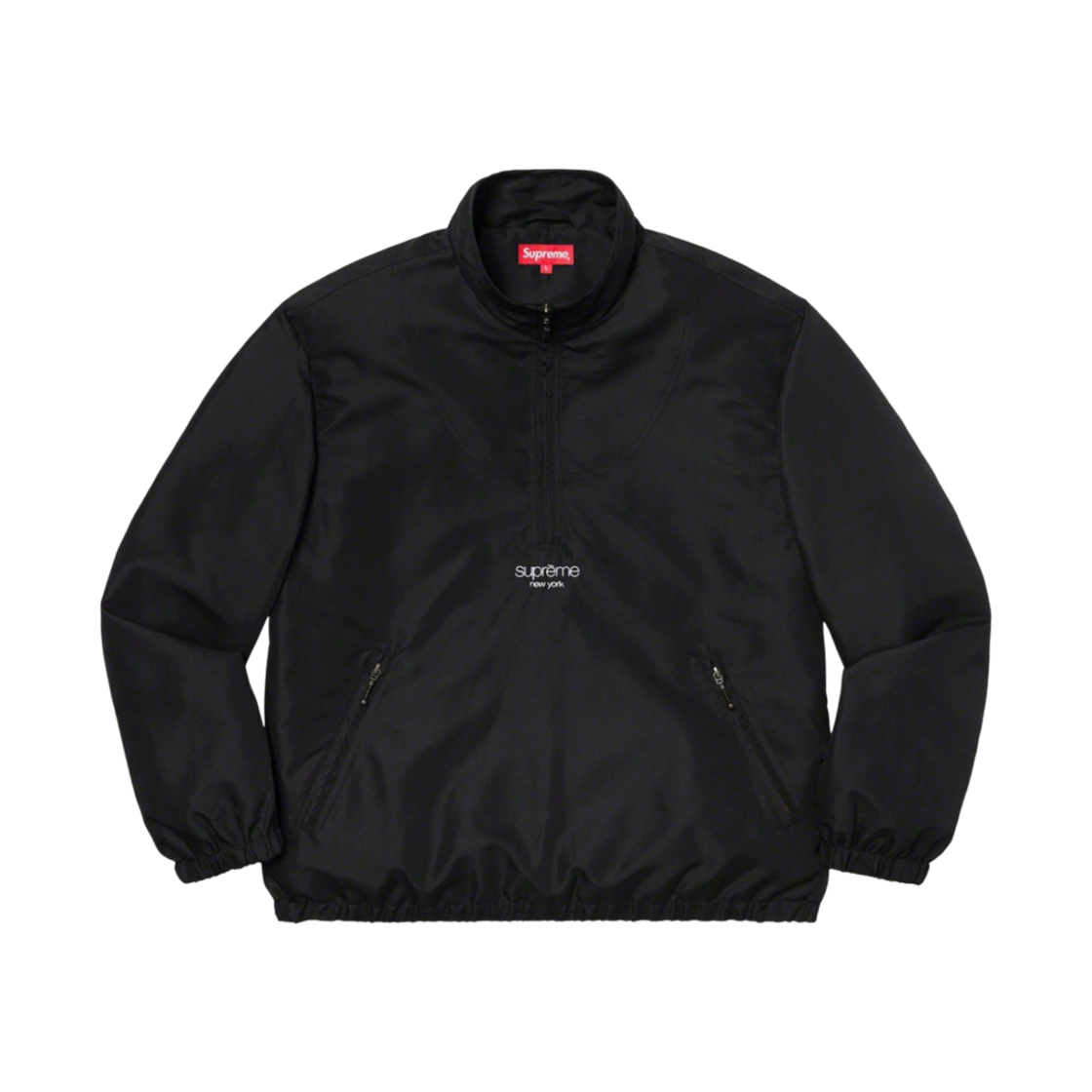 슈프림 트랙 하프 집 풀오버 블랙 - 20SS
