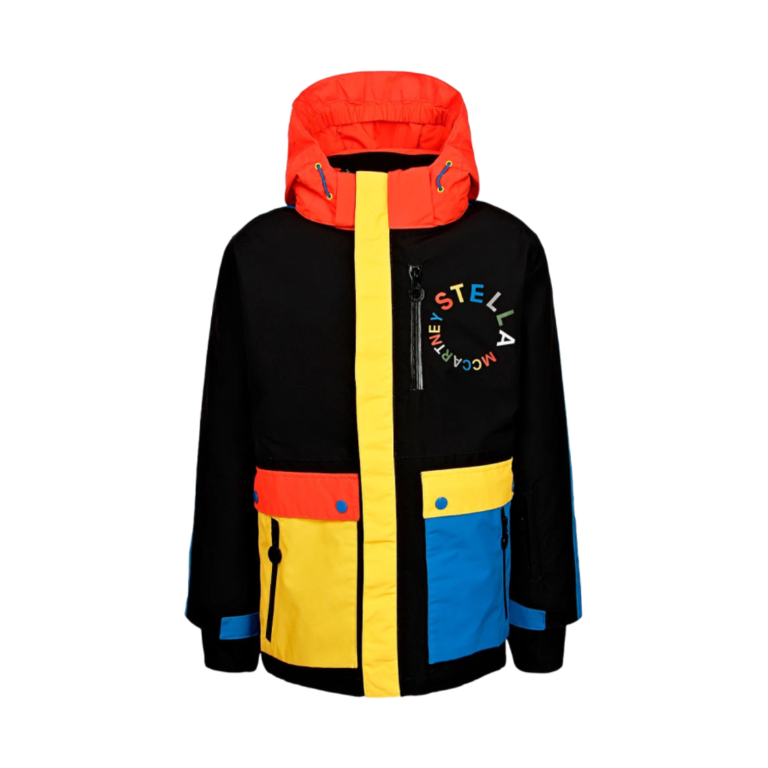 (키즈) 스텔라 맥카트니 후드 스키 자켓 멀티컬러((Kids) Stella McCartney Hooded Ski Jacket Multicolour)