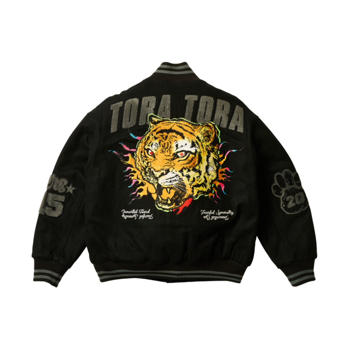 팔라스 토라 토라 바시티 자켓 블랙 - 25SS(Palace Tora Tora Varsity Jacket Black - 25SS)