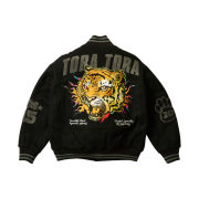 Palace Tora Tora Varsity Jacket Black - 25SS