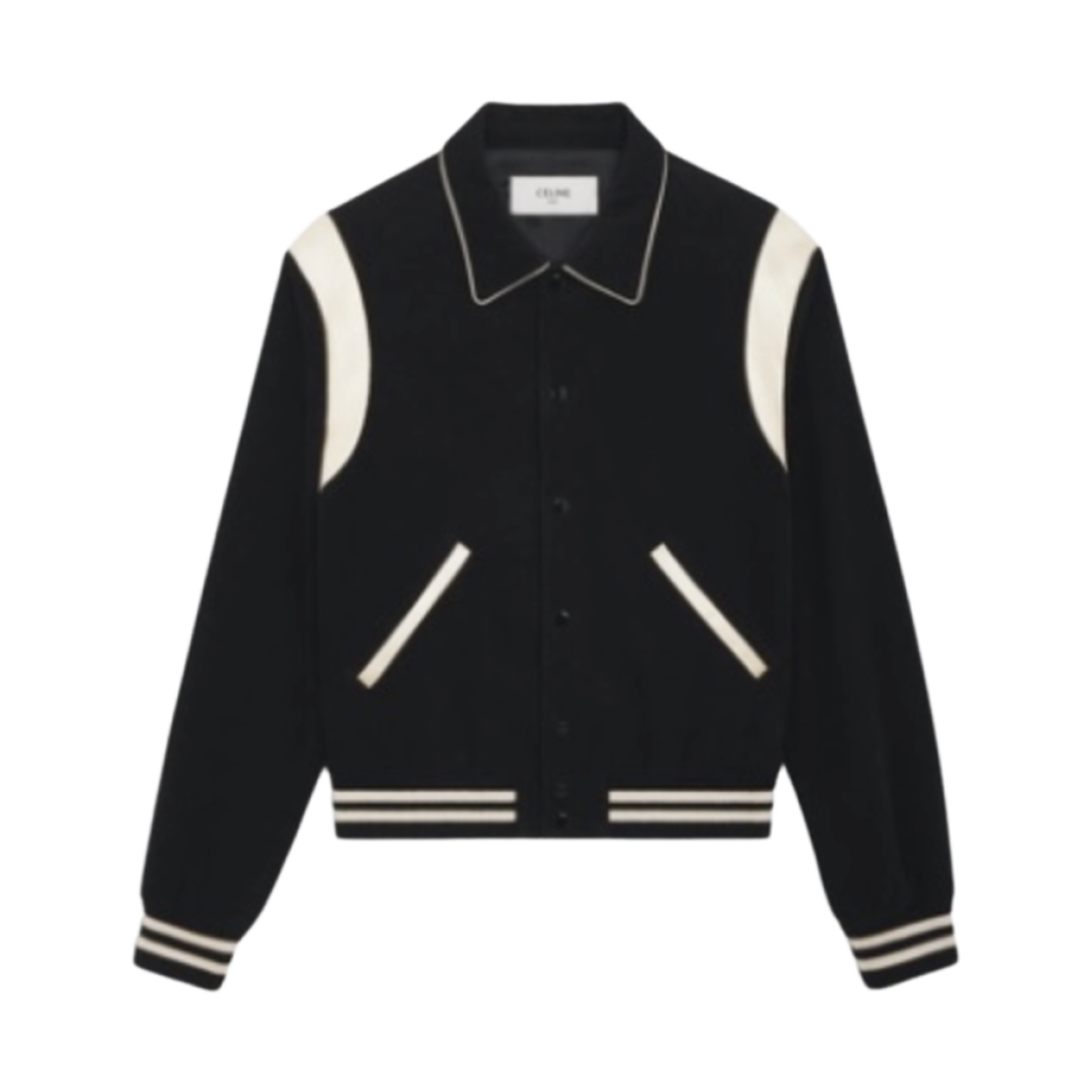 2V191000G-38NO Celine Teddy Jacket in Corduroy Black