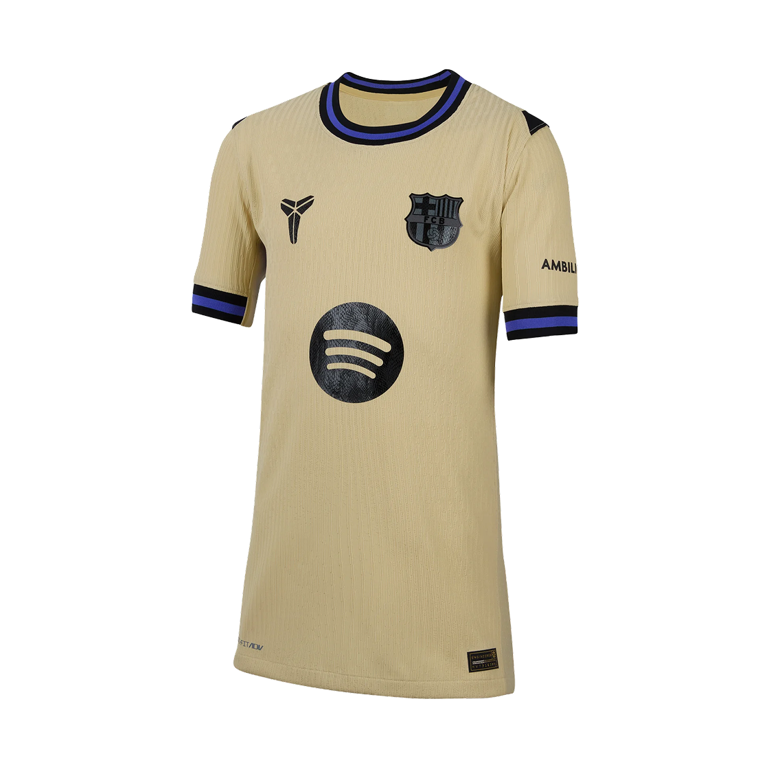 (키즈) 나이키 FC 바르셀로나 2025/26 어웨이 레플리카 저지 옐로우 (논 마킹 버전)((Kids) Nike FC Barcelona 2025/26 Away Replica Jersey Yellow (Non Marking Ver.))