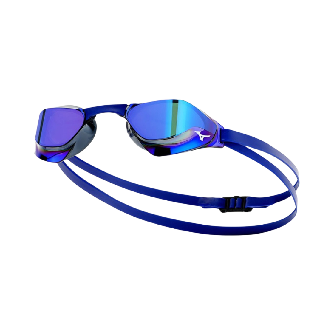 미즈노 GX 소닉아이 J 미러 논 쿠션 스윔 고글 스모크 블루(Mizuno GX Sonic Eye J Mirrored Non Cushion Swim Goggles Smoke Blue)