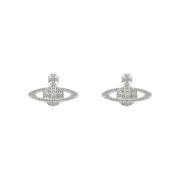 (W) Vivienne Westwood Mini Bas Relief Earrings Silver