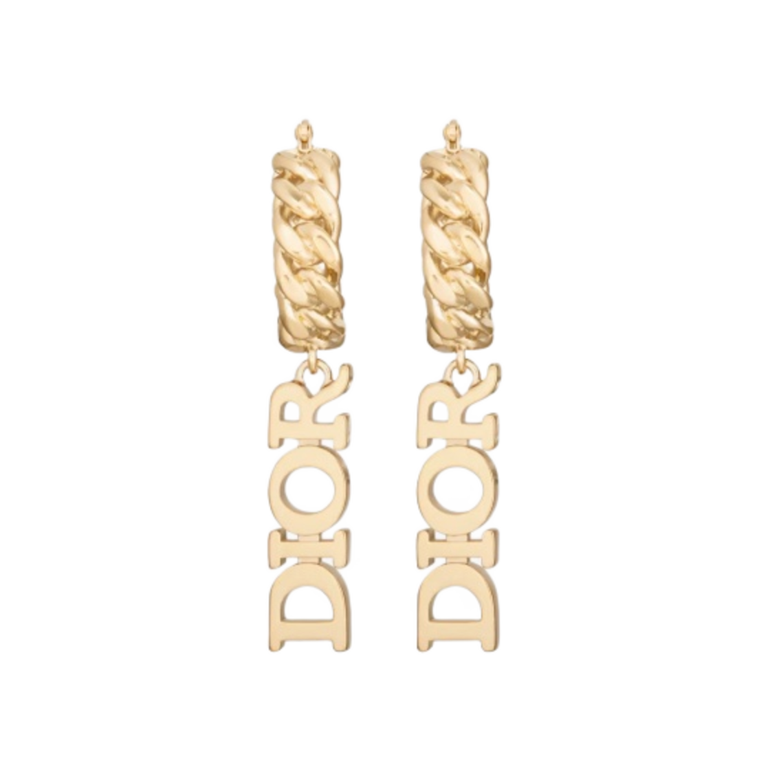 (W) 디올 디오레볼루션 이어링 골드 피니쉬 메탈((W) Dior Dio(r)evolution Earrings Gold Finish Metal) - 1