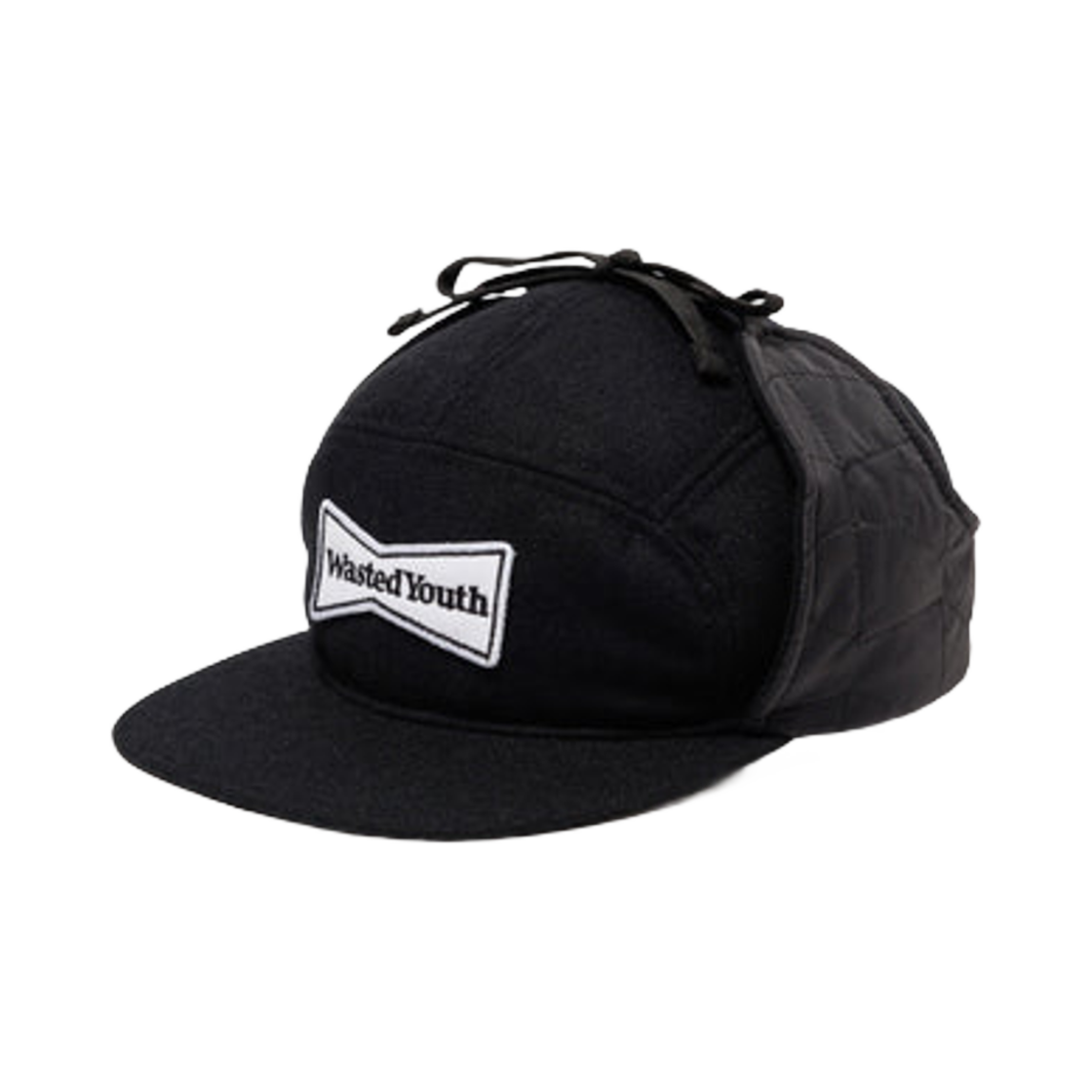 베르디 웨이스티드 유스 이어플랩 캡 블랙(Verdy Wasted Youth Earflap Cap Black)