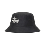 Stussy Grid Basic Bucket Hat Black