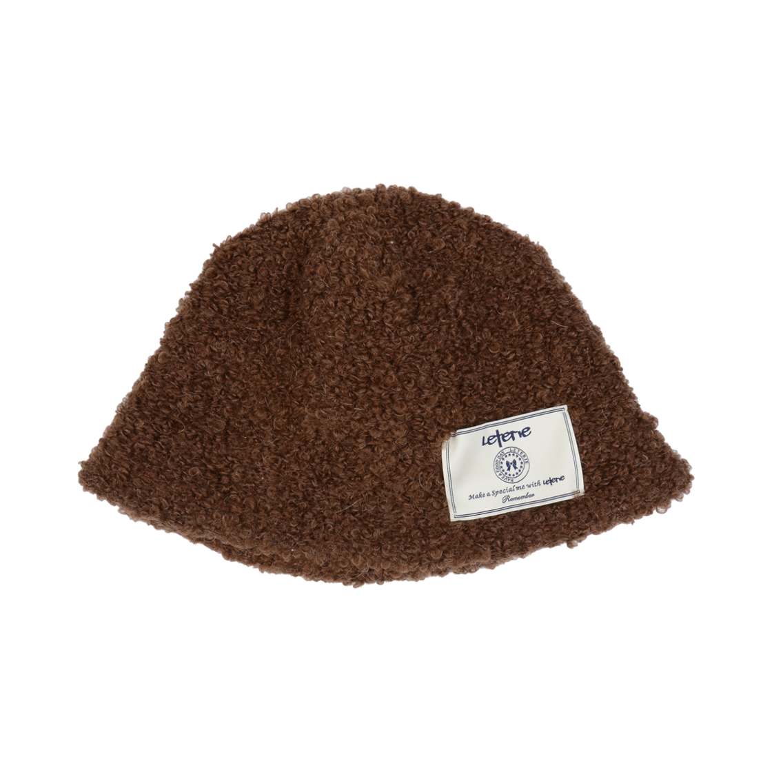 lr24fw43 Leterie Teddy Bucket Hat Brown