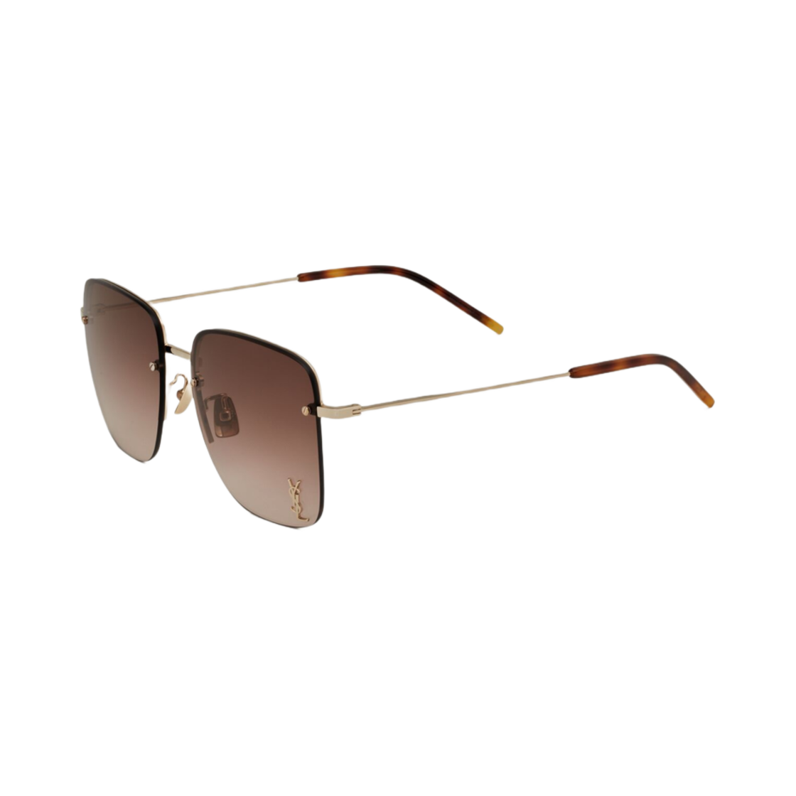 생로랑 SL 312 M 선글라스 라이트 골드 그라디언트 브라운(Saint Laurent SL 312 M Sunglasses Light Gold Gradient Brown) - 1