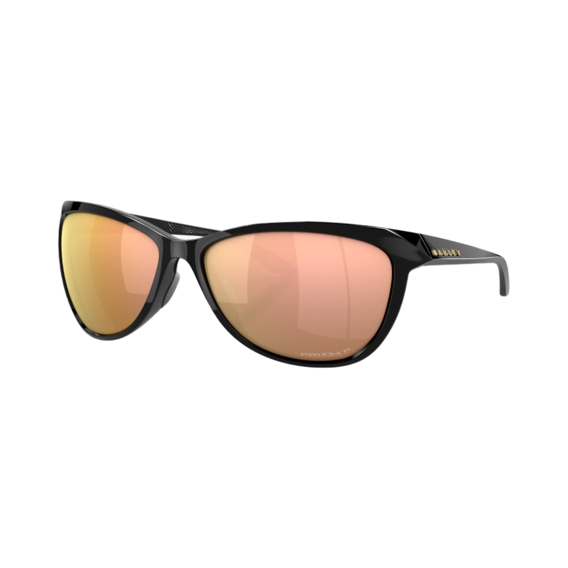 오클리 파스큐 폴리쉬드 블랙 프레임 프리즘 로즈 골드 폴러라이즈드 렌즈 유니버셜 핏(Oakley Pasque Polished Black Frame Prizm Rose Gold Polarized Lenses Universal Fit) - 1