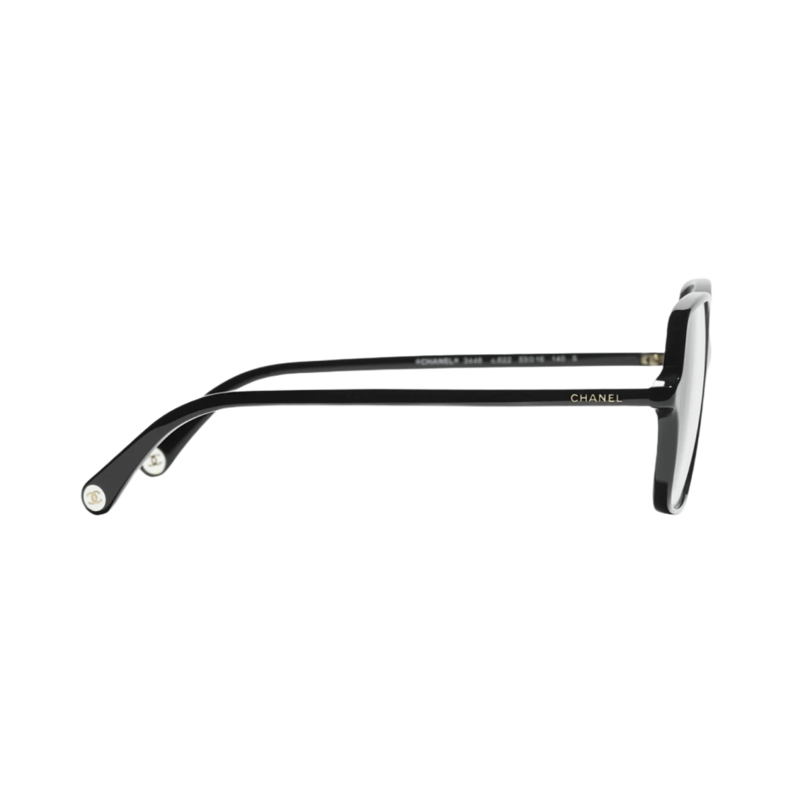 샤넬 스퀘어 프레임 아세테이트 & 블랙(Chanel Square Eyeglasses Acetate & Black) - 3