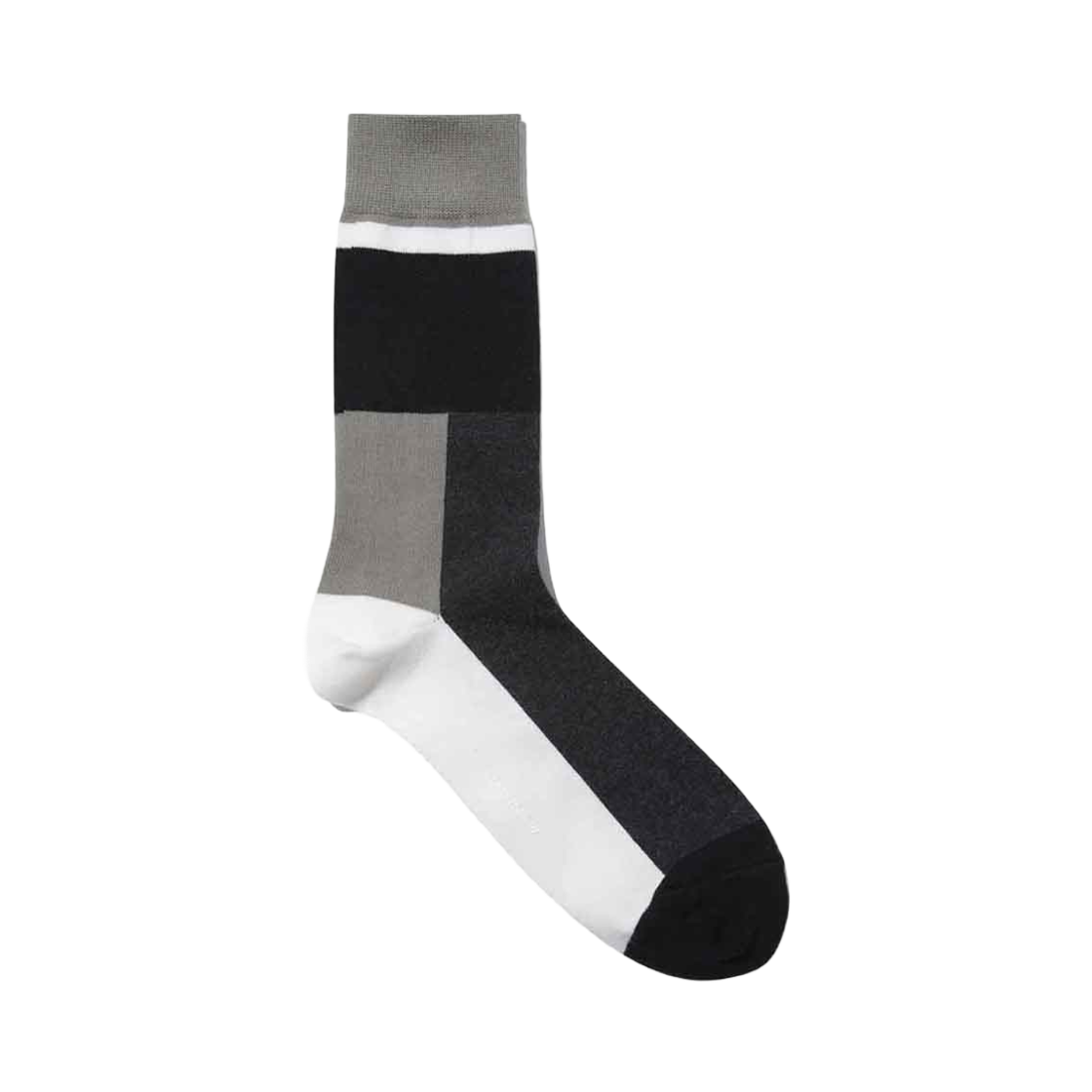 CALAX25104GYX Customellow Block Socks Gray