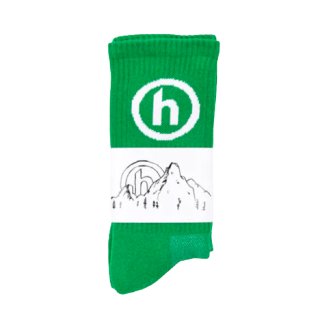 - Hidden NY Socks Green White