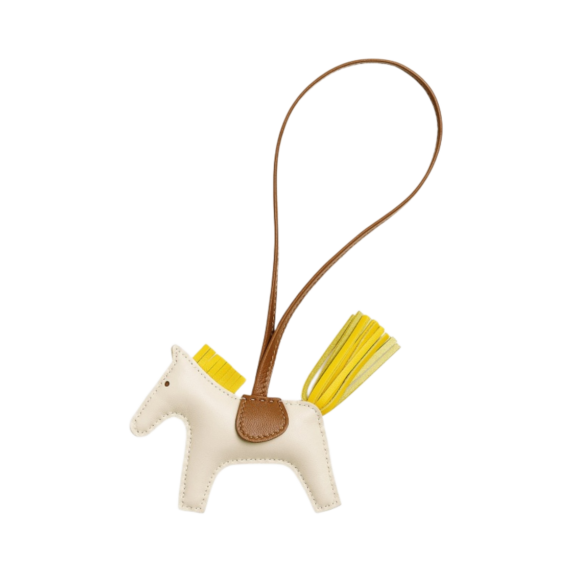 에르메스 로데오 PM 참 밀로 & 크레 죤 드 나폴리 골드(Hermes Rodeo PM Charm Milo & Craie Jaune De Naples Gold)