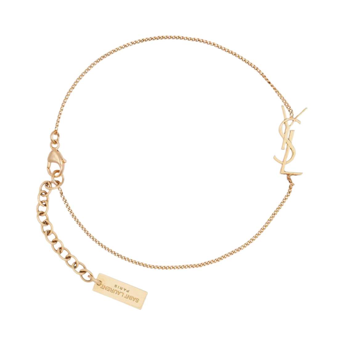 (W) 생로랑 브라스 오피움 참 브레이슬릿 골드((W) Saint Laurent Opyum Charm Bracelet in Gold Brass)