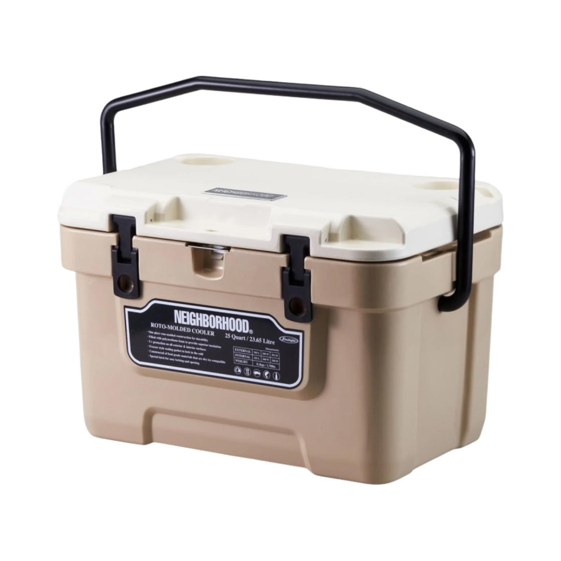 221ABICN-AC01 Neighborhood IC . 25QT P-Cooler Box Natural