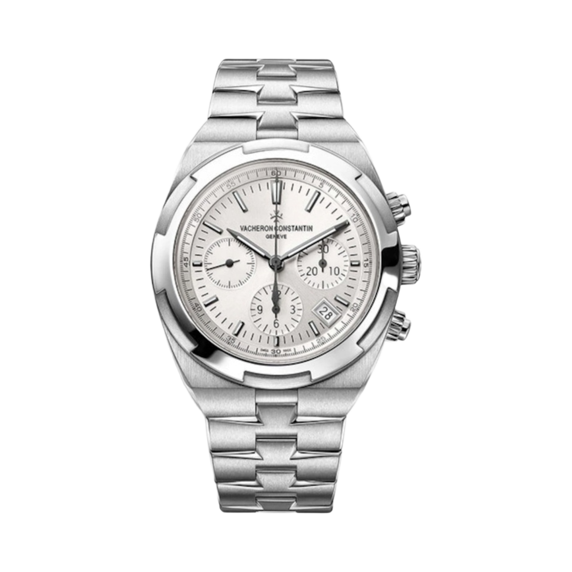 5500V/110A-B075 Vacheron Constantin Overseas Chronograph 42.5mm Caliber 5200 Steel White