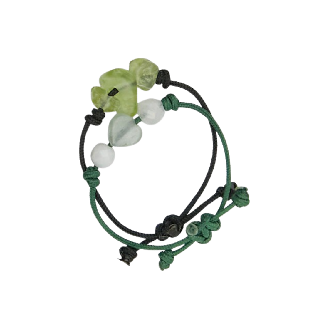 엔프프 젬 스트링 반지 세트 그린