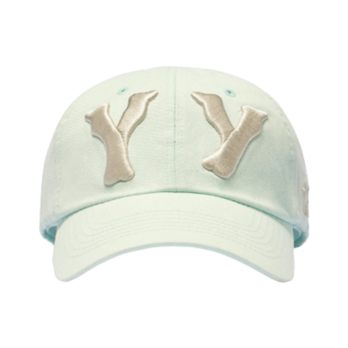 오픈 Yy 하트 본 볼캡 민티 화이트(Open Yy Yy Heart Bone Ball Cap Minty White)