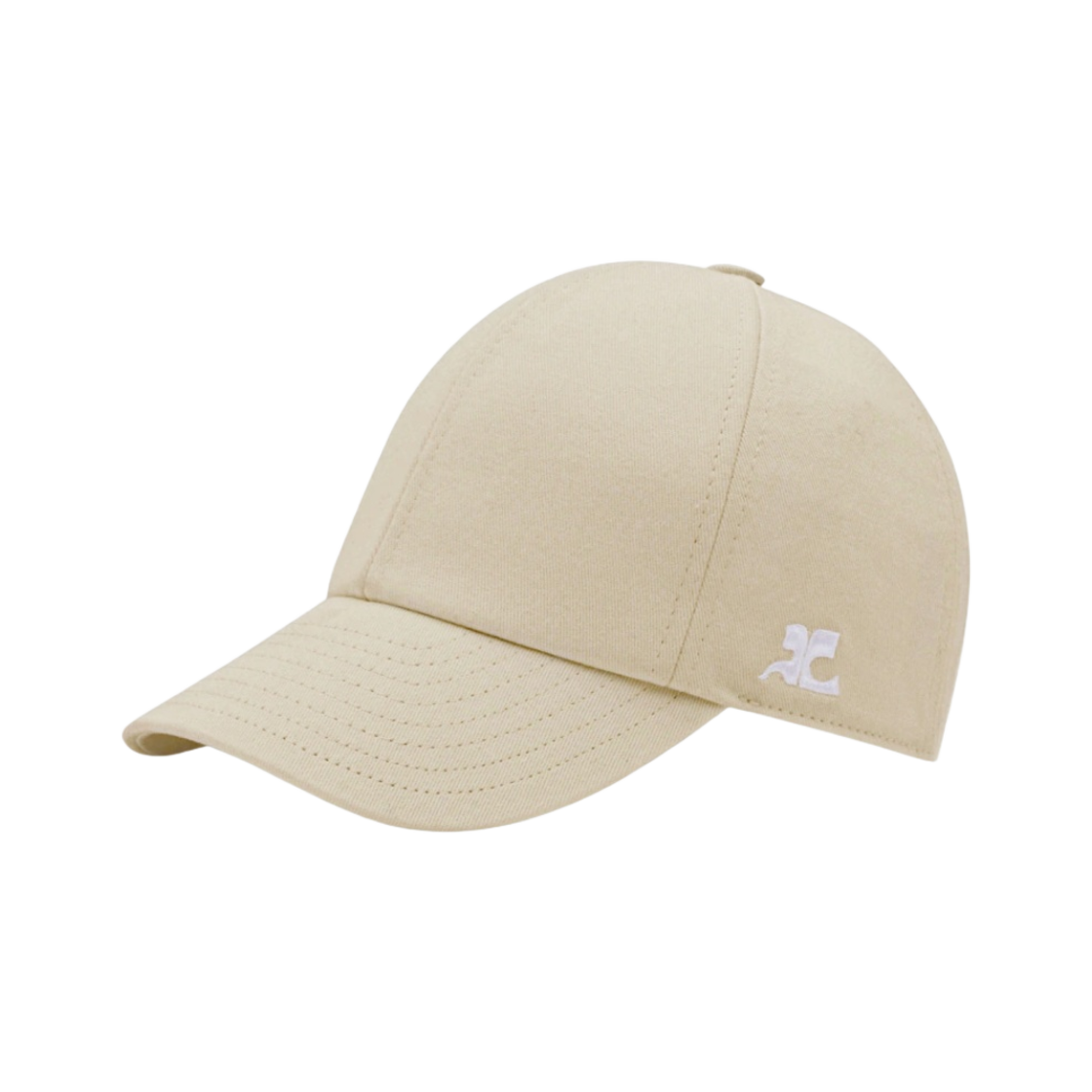 124ACT033C000241007 Courreges Signature AC Cotton Cap Sand