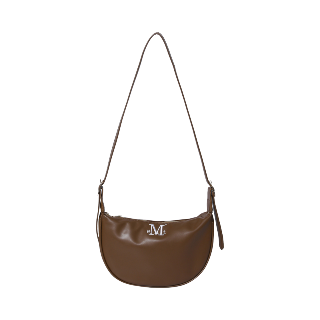 P00000WD_02 MUCENT Merlin Compact Leather Shoulder Bag Brown