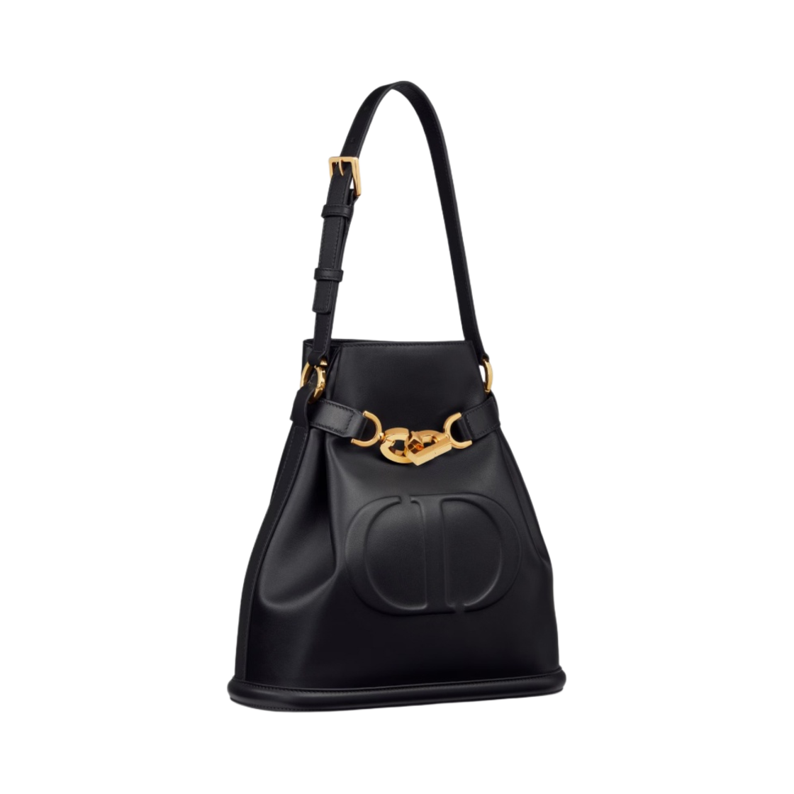 디올 미디움 세 디올 백 CD 엠보스드 카프스킨 블랙(Dior Medium C'est Dior Bag CD Embossed Calfskin Black) - 2