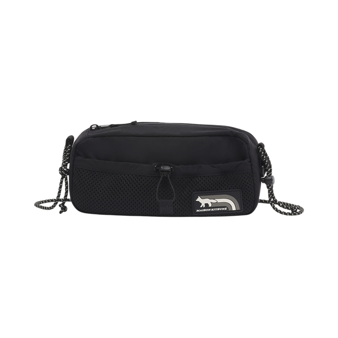 NM05173WQ4034-P199 Maison Kitsune Flash Fox Crossbody Bag Black