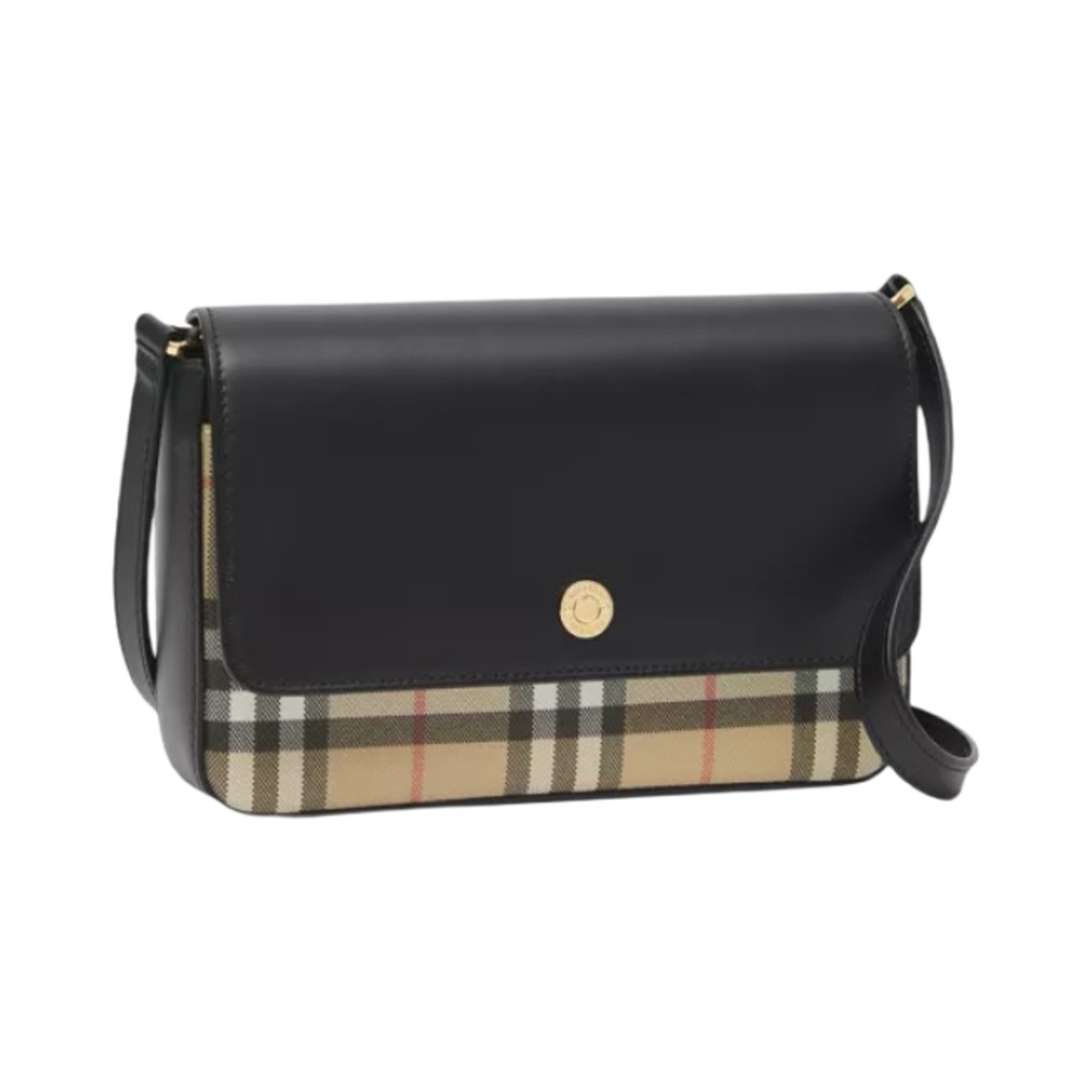 버버리 미니 빈티지 체크 레더 노트백 아카이브 베이지 블랙(Burberry Mini Vintage Check and Leather Note Bag Archive Beige Black) - 2
