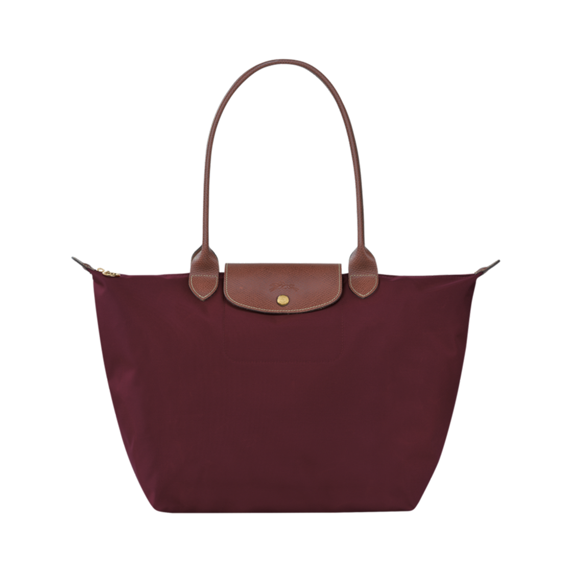 롱샴 르 플리아쥬 오리지널 토트백 L 버건디