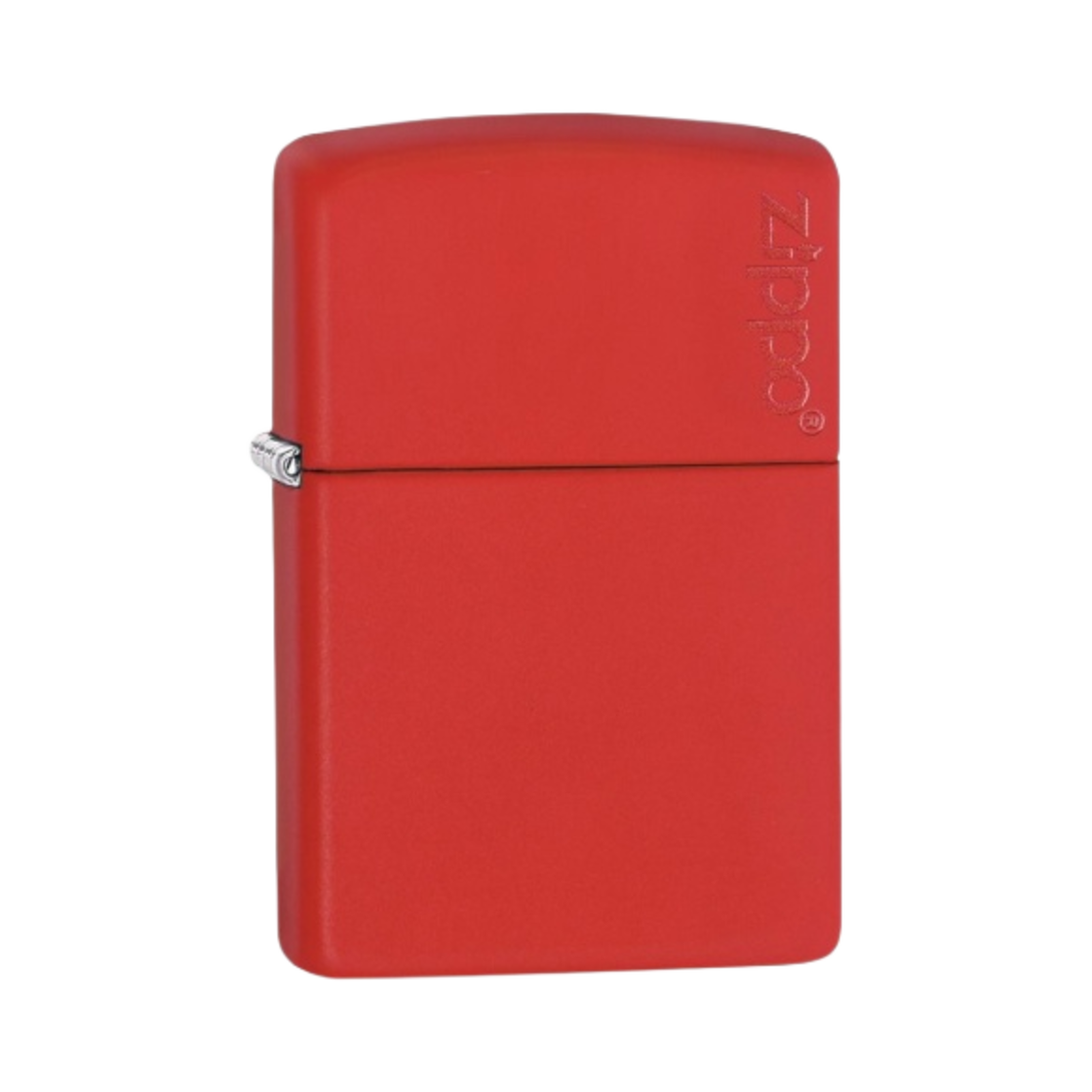 지포 클래식 매트 로고 라이터 레드(Zippo Classic Matte Logo Zippo Lighter Red) - 1