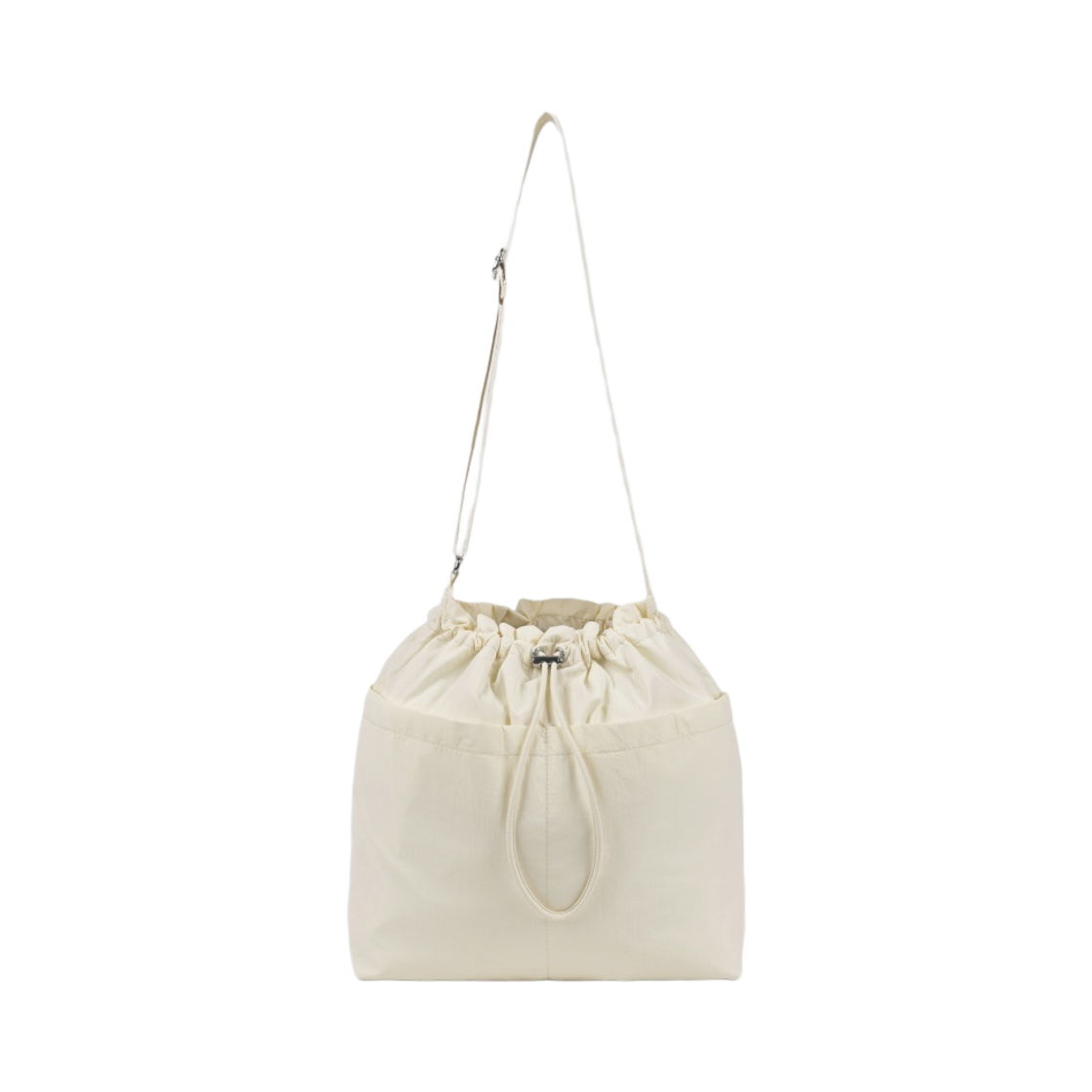 GU 나일론 드로우스트링 숄더백 오프 화이트(GU Nylon Drawstring Shoulder Bag Off White) - 1