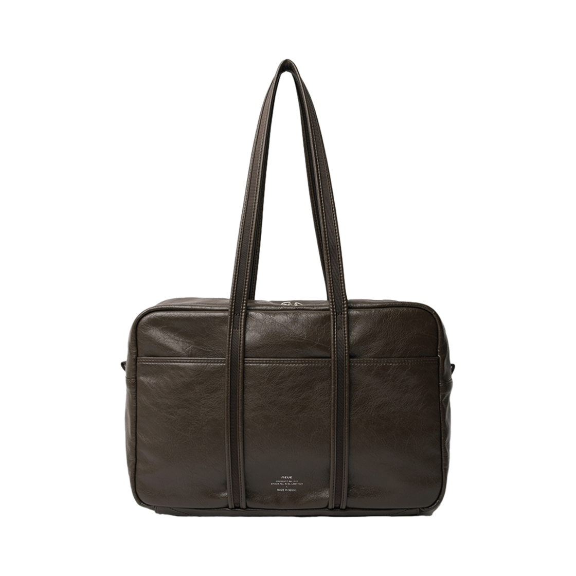 노이에 레더보스턴백 라지 브라운(Neue Leather Boston Bag L Brown)