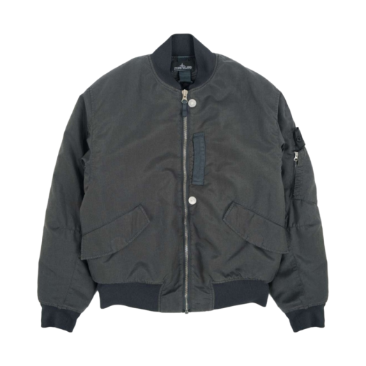 Stone Island Shadow Project 40706 Hollowcore Poly Light Garment Dyed Bomber Jacket Charcoal - 21FW