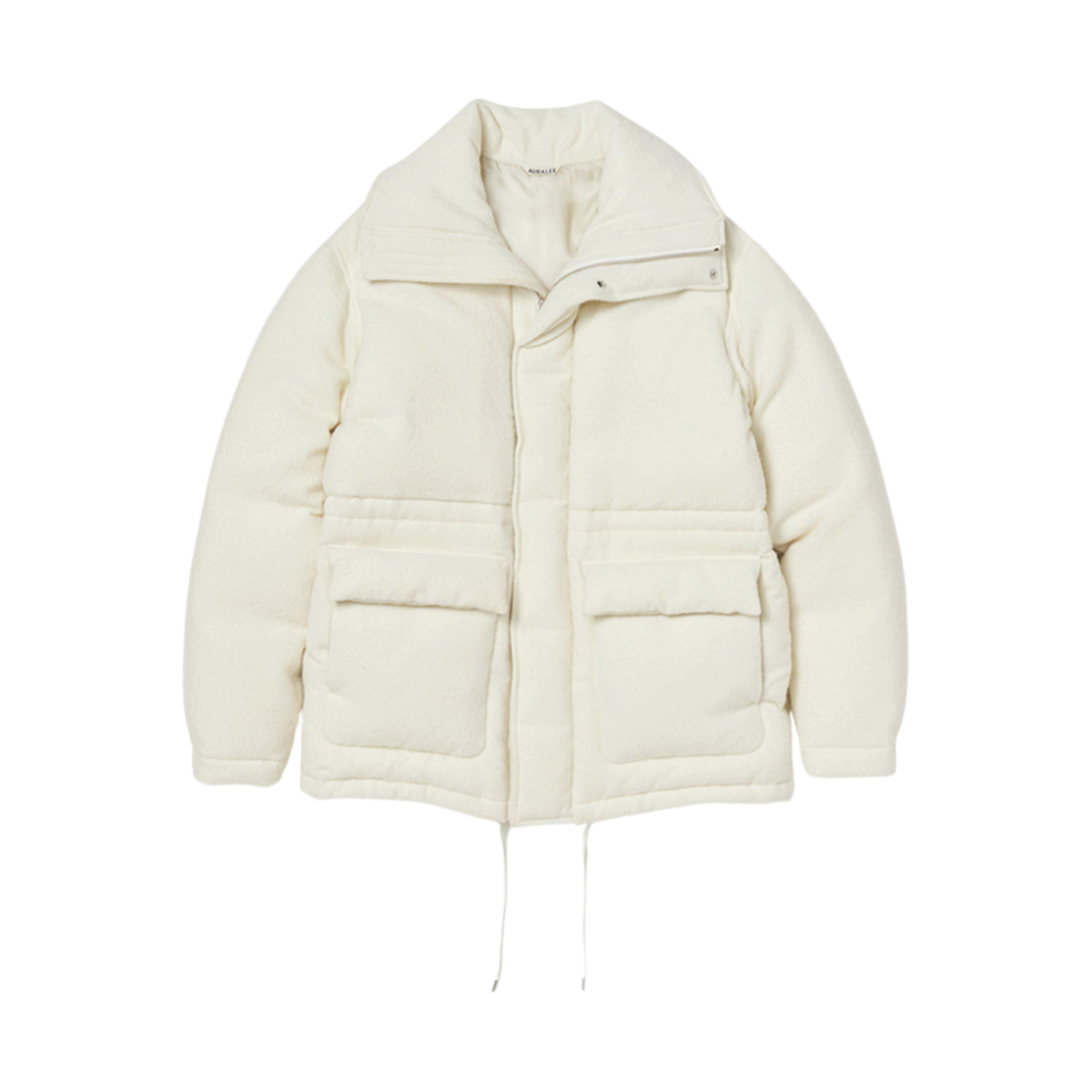 (W) 오라리 브러쉬드 알파카 울 다운 블루종 오프 화이트((W) Auralee Brushed Alpaca Wool Down Blouson Off White)