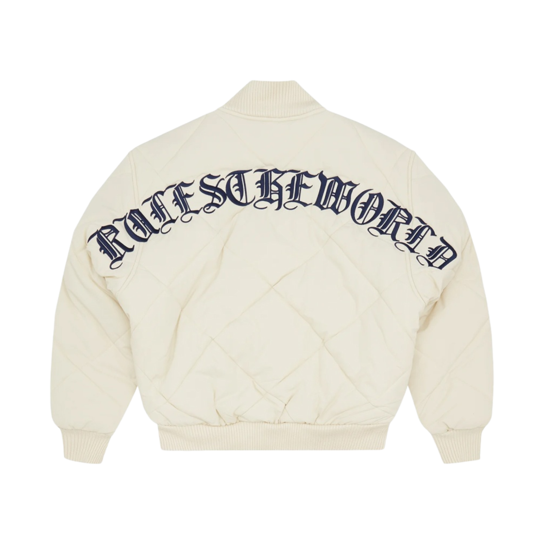 코르테이즈 올드 잉글리쉬 퀼티드 봄버 자켓 크림(Corteiz Olde English Quilted Bomber Jacket Cream)