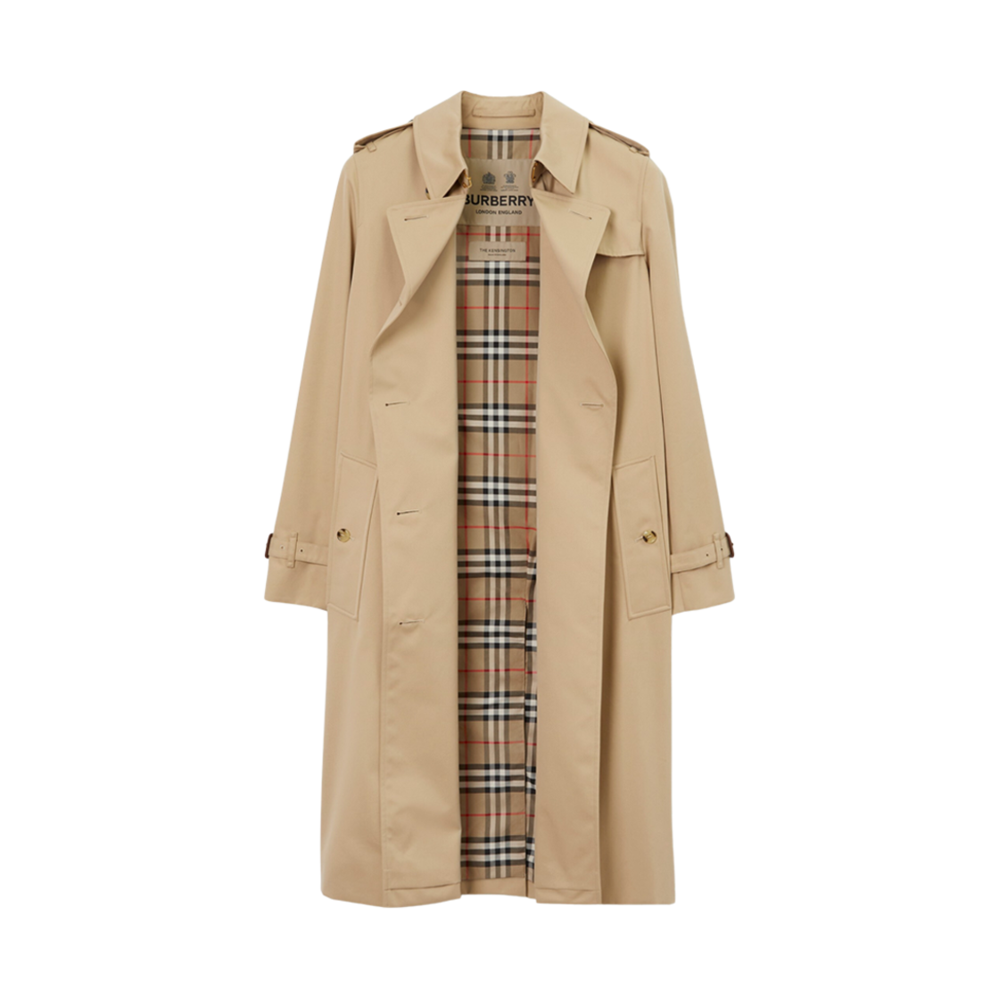 (W) 버버리 켄싱턴 헤리티지 트렌치 코트 허니((W) Burberry Kensington Heritage Trench Coat Honey) - 2