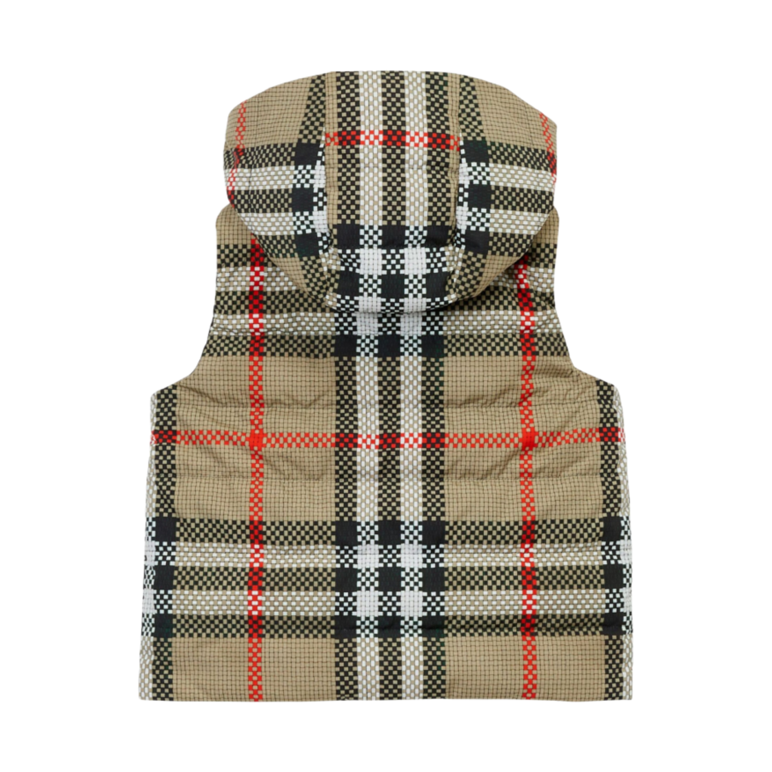 (키즈) 버버리 리버시블 체크 패턴 후드 질레 아카이브 베이지 블랙((Kids) Burberry Reversible Check Pattern Hooded Gilet Archive Beige Black) - 2