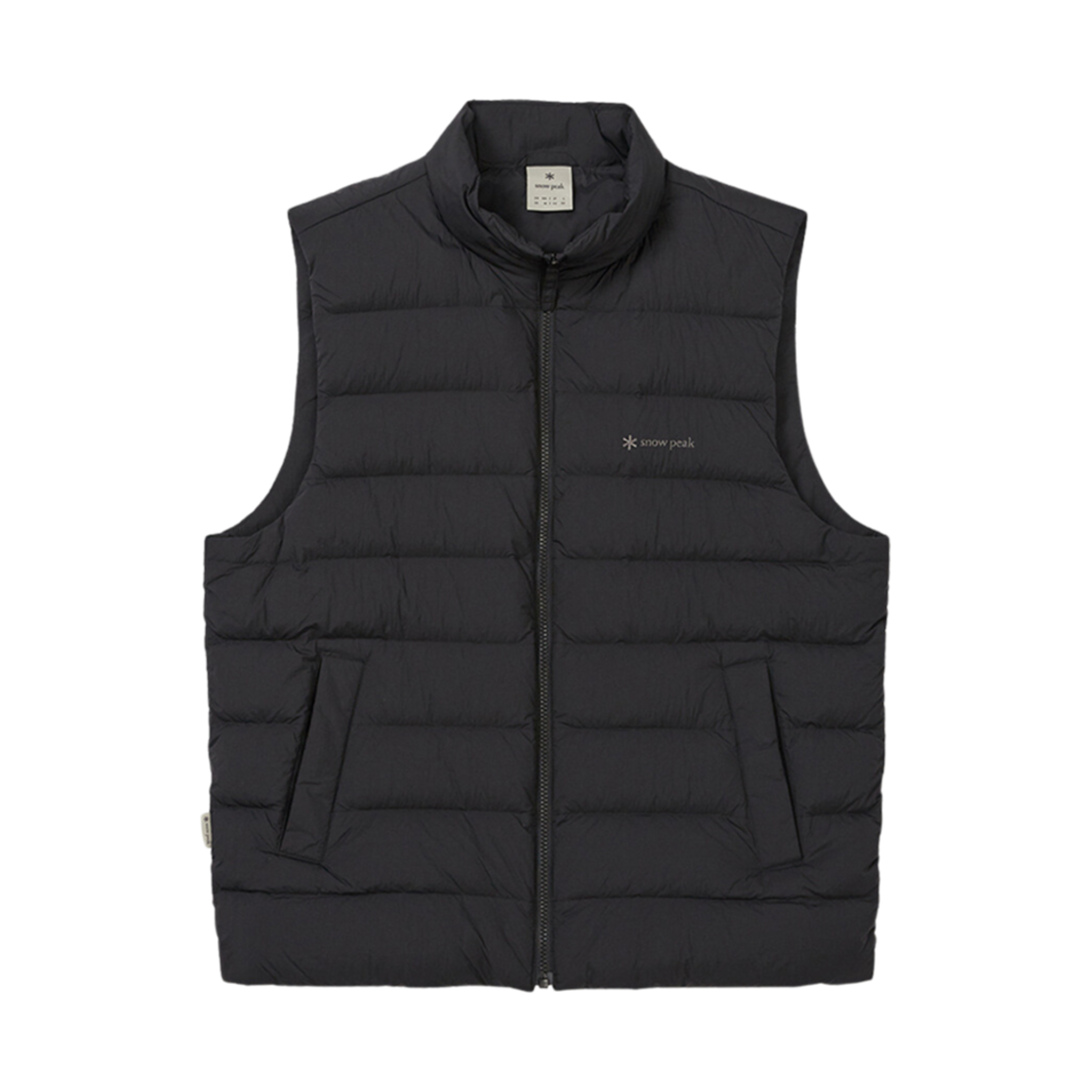 S24WUTDV12BK Snow Peak Light Stand Neck Lightweight Goose Down Vest Black