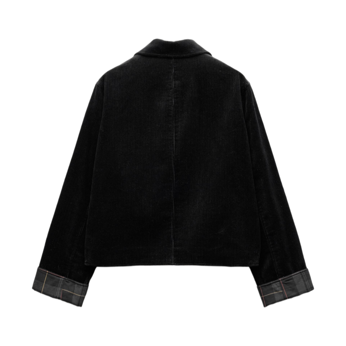 (W) 자라 ZW 컬렉션 코듀로이 자켓 블랙((W) Zara ZW Collection Corduroy Jacket Black) - 2