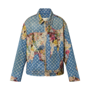 Louis Vuitton Destroyed Workwear Denim Jacket Indigo