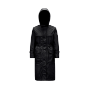 (W) Moncler Hiengu Rain Coat Black - 24SS