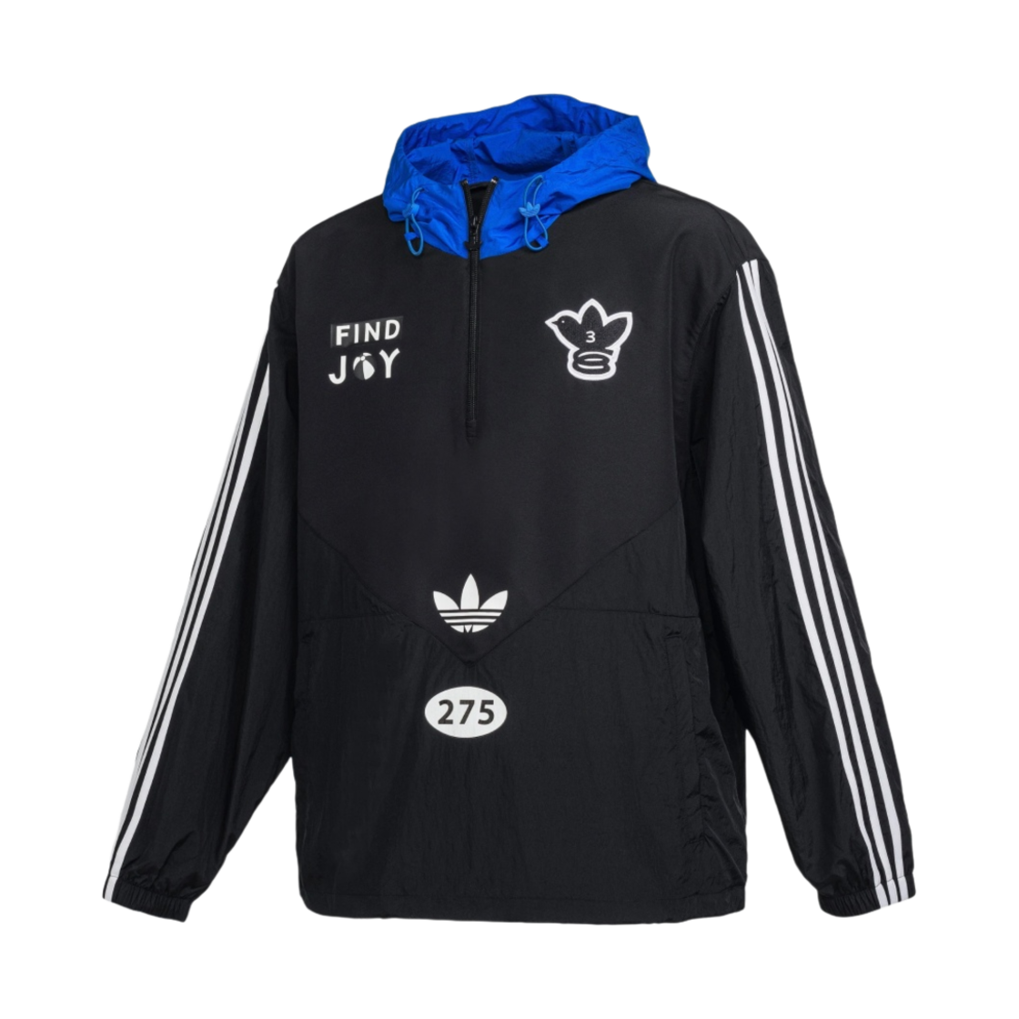 아디다스 x 275C 오리지널스 윈드브레이커 자켓 블랙 - KR 사이즈(Adidas x 275C Originals Windbreaker Jacket Black - KR Sizing) - 1