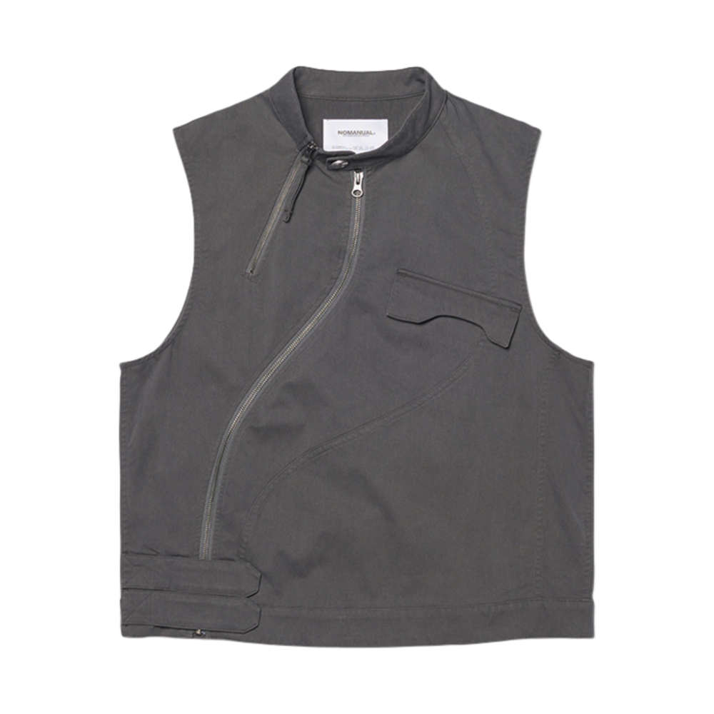 노매뉴얼 커브드 베스트 워시드 그레이