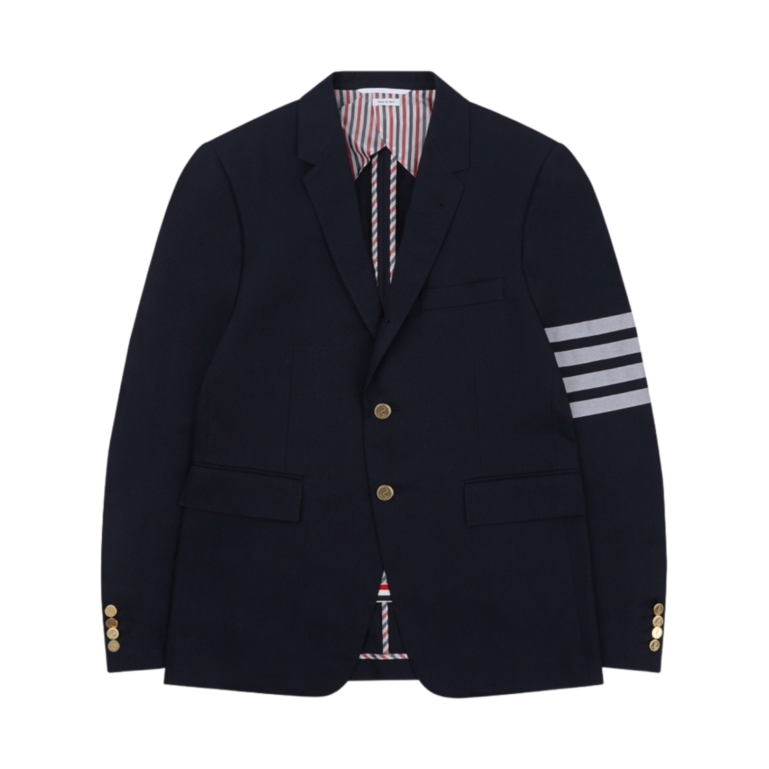 톰브라운 코튼 수팅 엔지니어드 사선 클래식 자켓 네이비