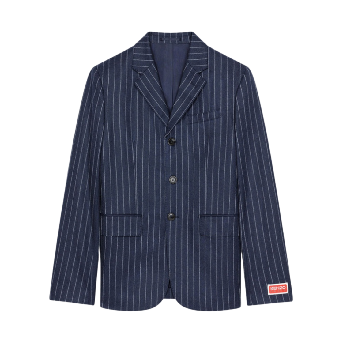 겐조 스트라이프 피티드 자켓 미드나잇 블루(Kenzo Striped Fitted Jacket Midnight Blue) - 1